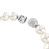Swarovski Matrix Bracelet Crystal Pearl White Rhodium Plated