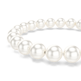 Swarovski Matrix Bracelet Crystal Pearl White Rhodium Plated