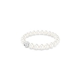 Swarovski Matrix Bracelet Crystal Pearl White Rhodium Plated