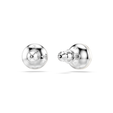 Swarovski Matrix Stud Earrings Crystal Pearl White Rhodium Plated