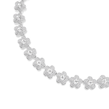Swarovski Ariana Grande X Swarovski Necklace Round Cut Flower White Rhodium Plated