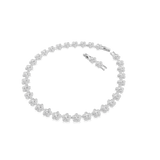 Swarovski Ariana Grande X Swarovski Necklace Round Cut Flower White Rhodium Plated
