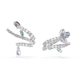 Swarovski Ariana Grande X Swarovski Ear Cuffs Mixed Cuts Multicolored Rhodium Plated
