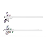 Swarovski Ariana Grande X Swarovski Hair Pin Mixed Cuts Dragonfly Flower Multicolored Rhodium Plated