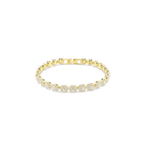 Swarovski Una Angelic Bracelet Round Cut White Gold-Tone Plated