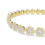 Swarovski Una Angelic Bracelet Round Cut White Gold-Tone Plated