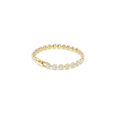 Swarovski Una Angelic Bracelet Round Cut White Gold-Tone Plated