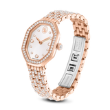 Swarovski Dextera octagon Watch, Swiss Made, Metal Bracelet, Rose gold tone, Rose gold-tone finish