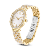 Swarovski Dextera octagon Watch, Swiss Made, Metal Bracelet, Rose gold tone, Rose gold-tone finish