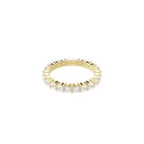 Swarovski Matrix Vittore Band Ring Round Cut White Gold-Tone Plated