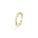 Swarovski Matrix Vittore Band Ring Round Cut White Gold-Tone Plated