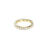 Swarovski Matrix Vittore Band Ring Round Cut White Gold-Tone Plated