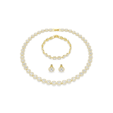 Swarovski Una Angelic Set Set (3) Round Cut White Gold-Tone Plated