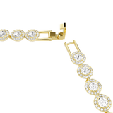 Swarovski Una Angelic Set Set (3) Round Cut White Gold-Tone Plated