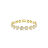Swarovski Una Angelic Set Set (3) Round Cut White Gold-Tone Plated