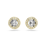 Swarovski Una Angelic Set Set (3) Round Cut White Gold-Tone Plated