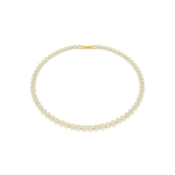 Swarovski Una Angelic Necklace Round Cut Small White Gold-Tone Plated