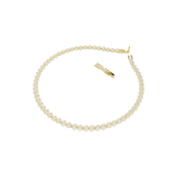 Swarovski Una Angelic Necklace Round Cut Small White Gold-Tone Plated