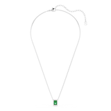 Swarovski Una Angelic Pendant Rectangular Cut Pavé Green Rhodium Plated