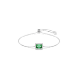Swarovski Una Angelic Bracelet Rectangular Cut Pavé Green Rhodium Plated