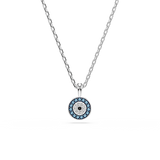 Swarovski Luckily Pendant Pavé Eye Blue Rhodium Plated