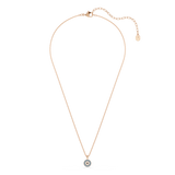 Swarovski Luckily Pendant Pavé Eye Blue Rose Gold-Tone Plated