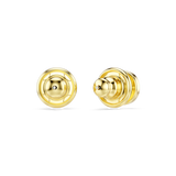 Swarovski Luckily Stud Earrings Pavé Eye Green Gold-Tone Plated