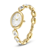 Swarovski Imber oval Watch, Swiss Made, Metal Bracelet, Stainless Steel