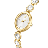 Swarovski Imber oval Watch, Swiss Made, Metal Bracelet, Stainless Steel