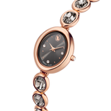 Swarovski Imber oval Watch, Swiss Made, Metal Bracelet, Stainless Steel