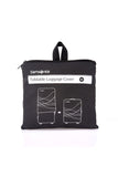 Samsonite Foldable Luggage Cover Medium Black - Blue Salon