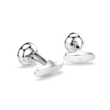 Swarovski Una Angelic Round Cut Halo Cufflinks (Rhodium Plated)