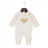 Aigner Kids New Born Girl's White Set Sleepsuit