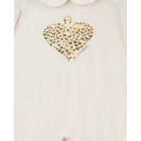 Aigner Kids New Born Girl's White Set Sleepsuit