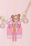 Aigner Kids New Born Girl's Pink Set of Sleepsuit & Hat