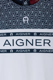 Aigner Kids New Born Boy's White Set of Sleepsuit & Hat