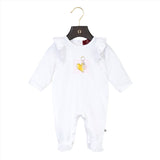 Aigner Kids New Born Girl's White Set Sleepsuit