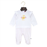 Aigner Kids New Born Girl's Set of Sleepsuit & Hat & Bib