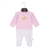 Aigner Kids New Born Girl's Set of Sleepsuit & Hat & Bib