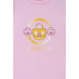 Aigner Kids New Born Girl's Set of Sleepsuit & Hat & Bib