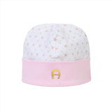 Aigner Kids New Born Girl's Set of Sleepsuit & Hat & Bib