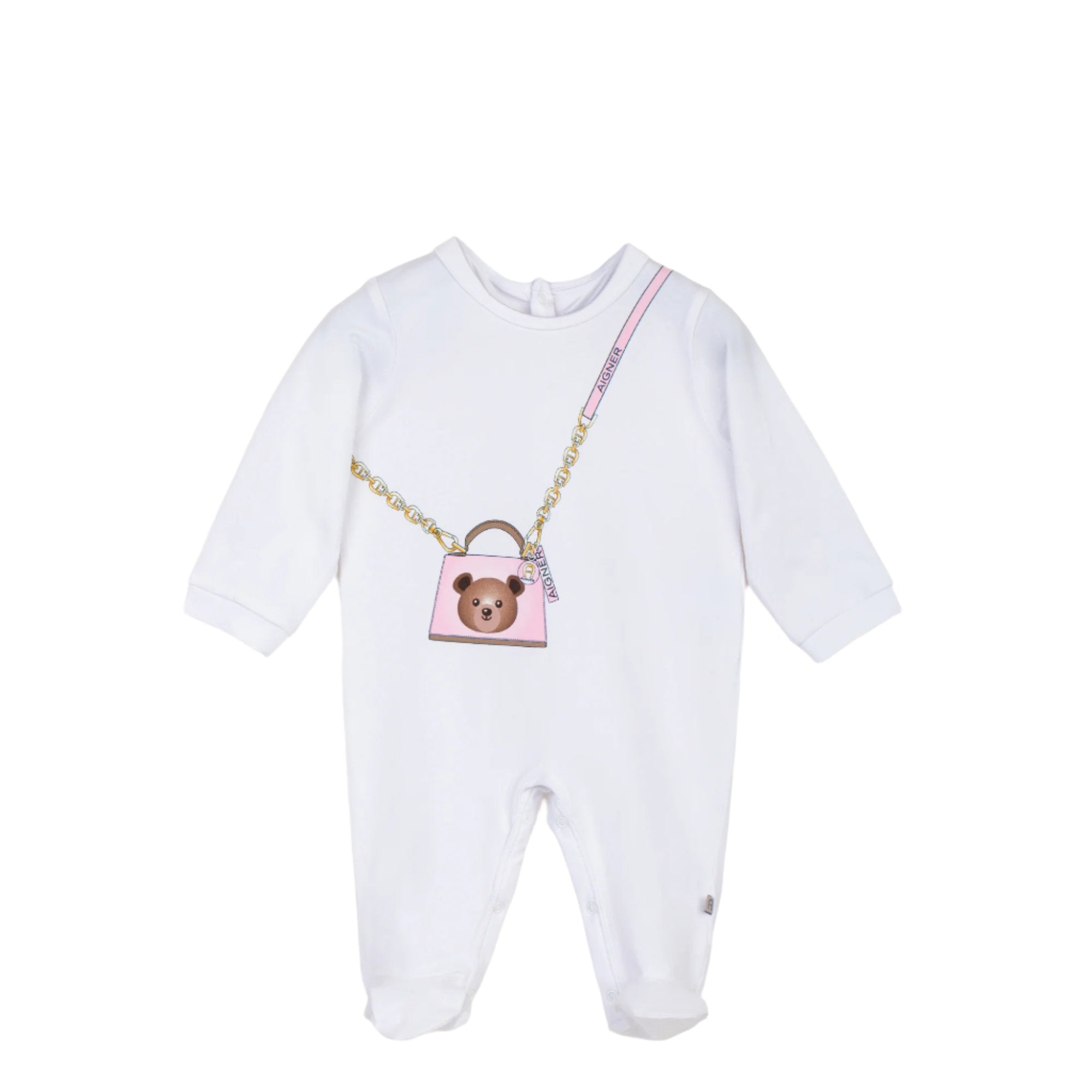 Aigner Kids New Born Girl's Set of Sleepsuit & Hat | GCC | New Born | New Born Babysuits | New Born Girl (0M - 9M) | New Born Girl Babysuits | New Born Girl Sleepwear | Set Sleepsuit & Hat | Spring Festival | Winter 2024 Aigner Kids New Born Girl's Set of Sleepsuit & Hat | GCC | New Born | New Born Babysuits | New Born Girl (0M - 9M) | New Born Girl Babysuits | New Born Girl Sleepwear | Set Sleepsuit & Hat | Spring Festival | Winter 2024