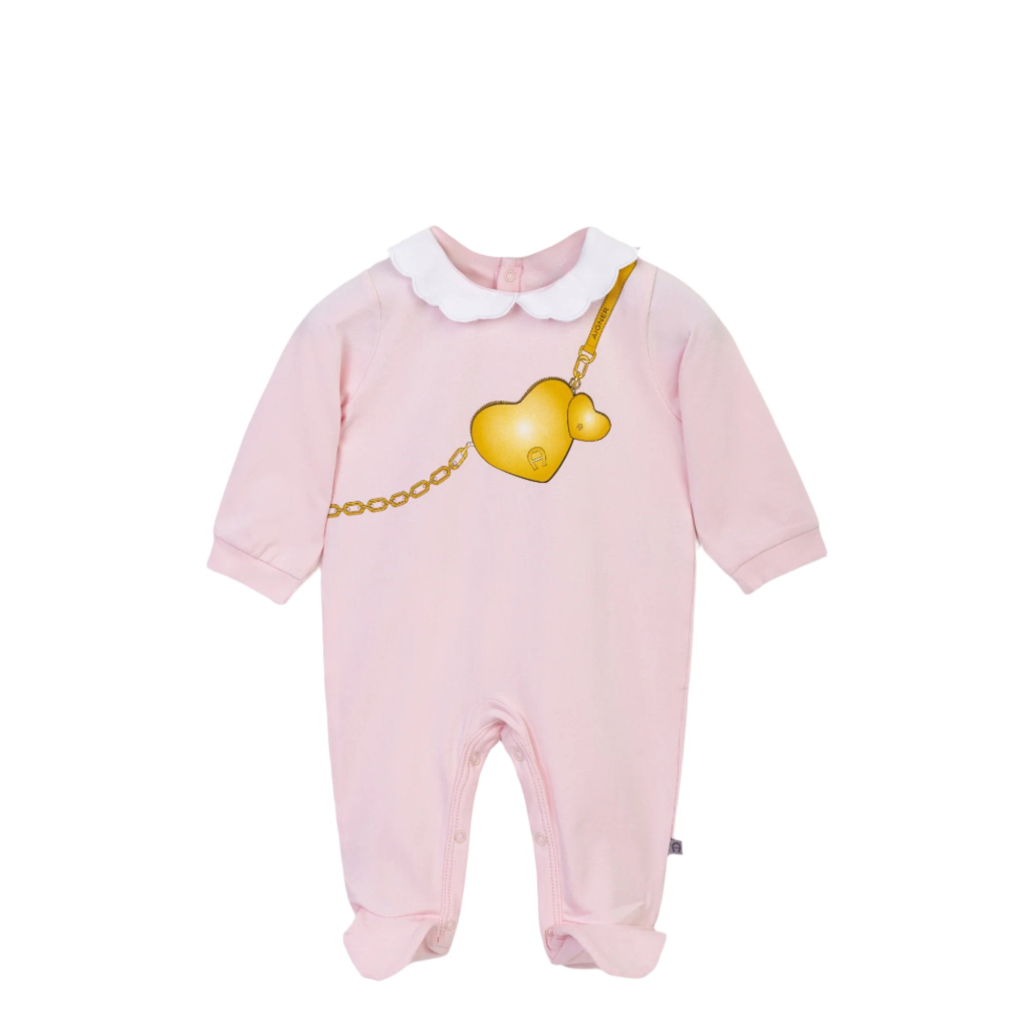 Aigner Kids New Born Girl's Pink Sleepsuit | FYFL | GCC | New Born | New Born Babysuits | New Born Girl (0M - 9M) | New Born Girl Babysuits | New Born Girl Sleepwear | Winter 2024 Aigner Kids New Born Girl's Pink Sleepsuit | FYFL | GCC | New Born | New Born Babysuits | New Born Girl (0M - 9M) | New Born Girl Babysuits | New Born Girl Sleepwear | Winter 2024