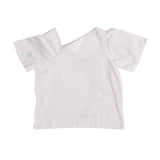 Ein Ghein Kids Girl's White Asymmetric Top