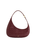 JW PEI Women's Harlee Burgundy Weave Texture Shoulder Bag