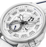 Police Kavalan Gents White Dial White Silicone Strap Watch