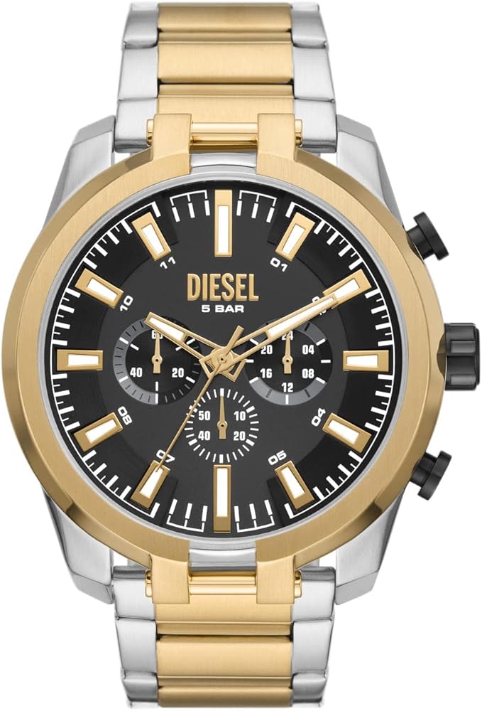 Gold Watch Diesel Ms9 Gold Gold Bar Diesel Watch Diesel Split