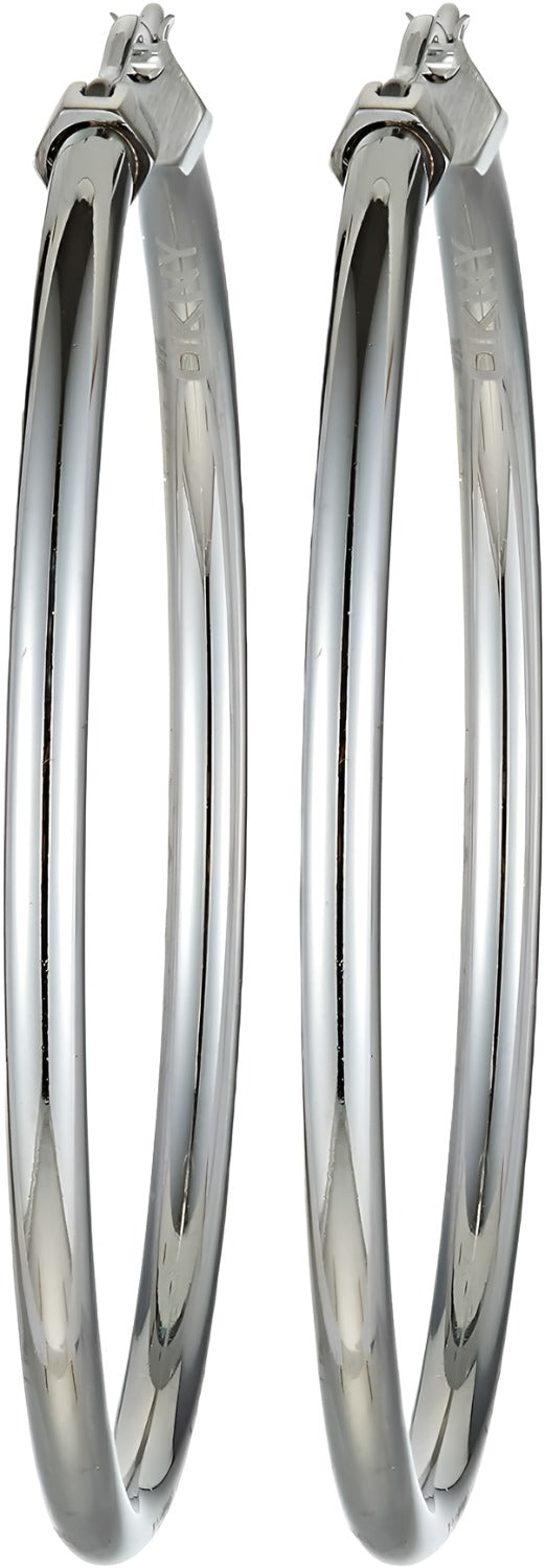 DKNY Ladies Silver Hoop Earrings | Earring | Earrings | Fashion Jewellery | GCC | Women | Women Earrings | Womens DKNY Ladies Silver Hoop Earrings | Earring | Earrings | Fashion Jewellery | GCC | Women | Women Earrings | Womens