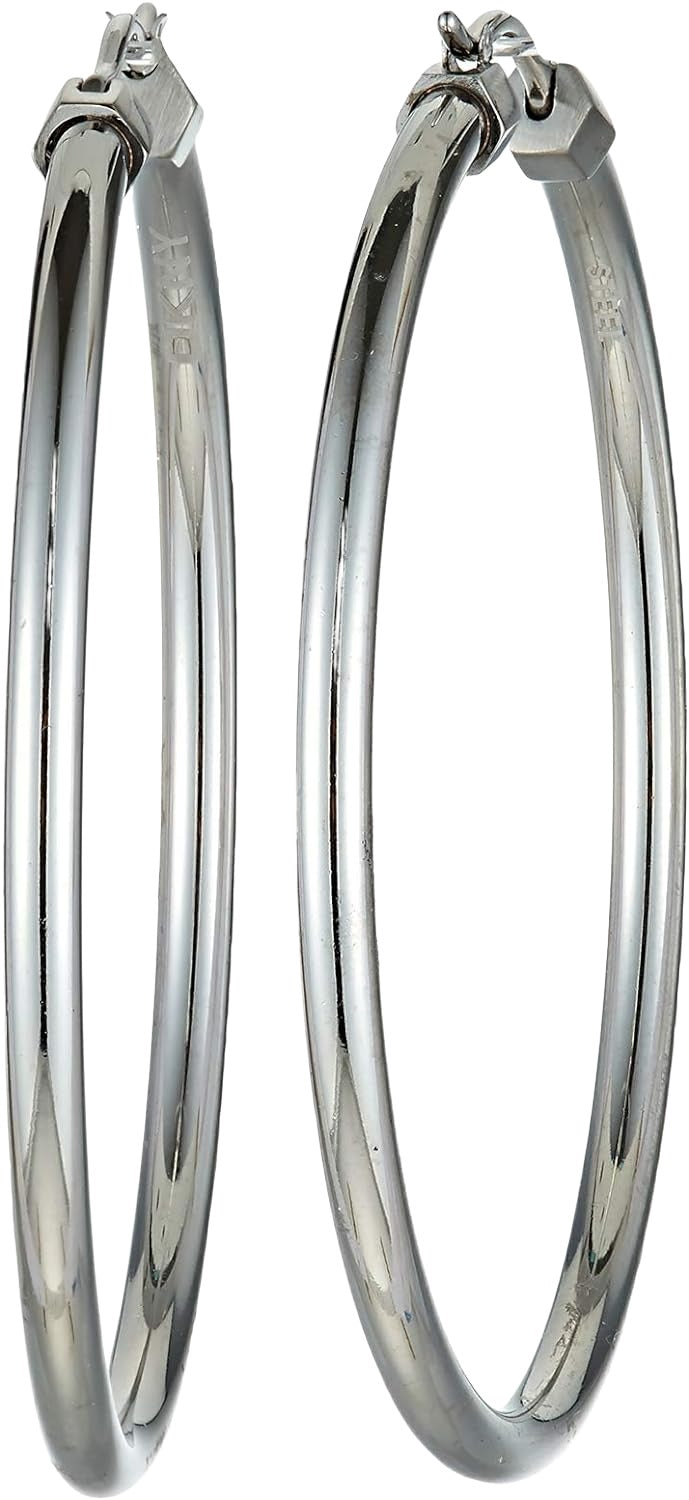 DKNY Ladies Silver Hoop Earrings | Earring | Earrings | Fashion Jewellery | GCC | Women | Women Earrings | Womens DKNY Ladies Silver Hoop Earrings | Earring | Earrings | Fashion Jewellery | GCC | Women | Women Earrings | Womens