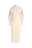 Luisa Spagnoli Maioliche Ladies Embroidered Wool Dress